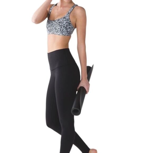 Lululemon Free To Be Bra H2O Mini Ripple White Seal Grey - Picture 6 of 13